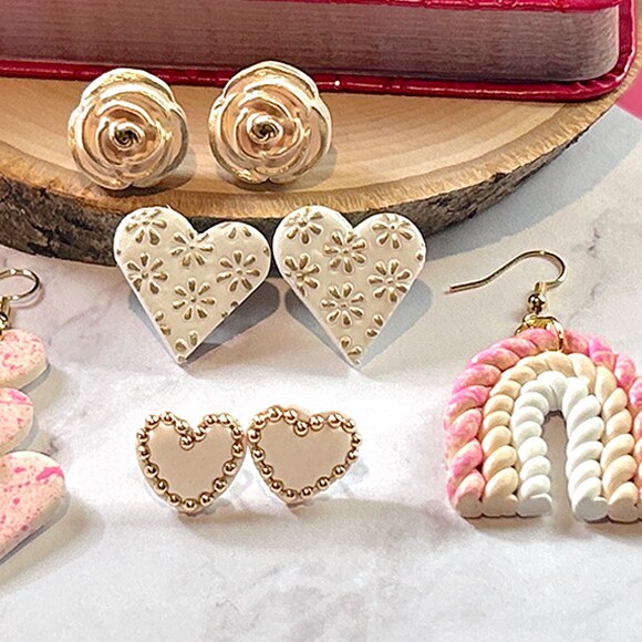 Simple Polymer Clay Jewelry for Valentine's Day